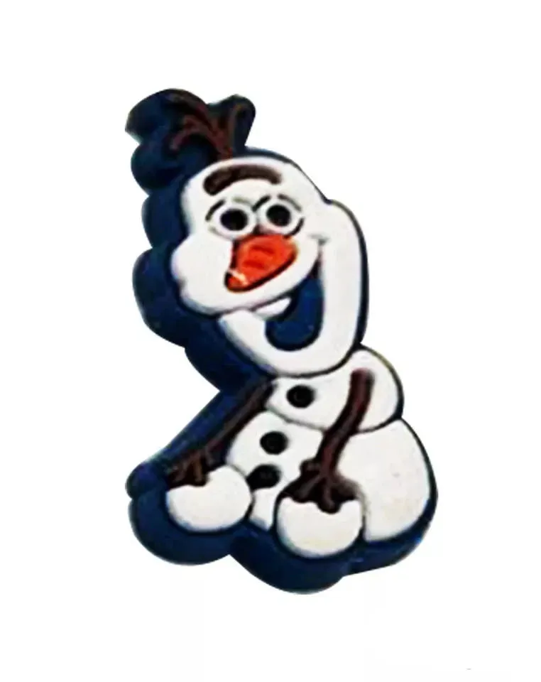 4 Pcs Disney Frozen Shoe Charms For Croc Bracelet Shoe, 2 Elsa, 1 Anna & 1 Olaf
