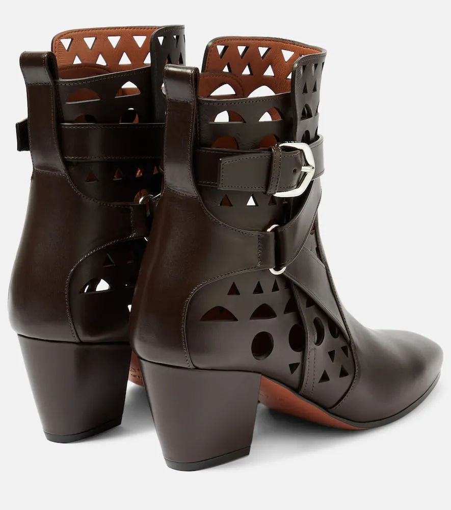 Alaia Ziggy Vienne leather ankle boots