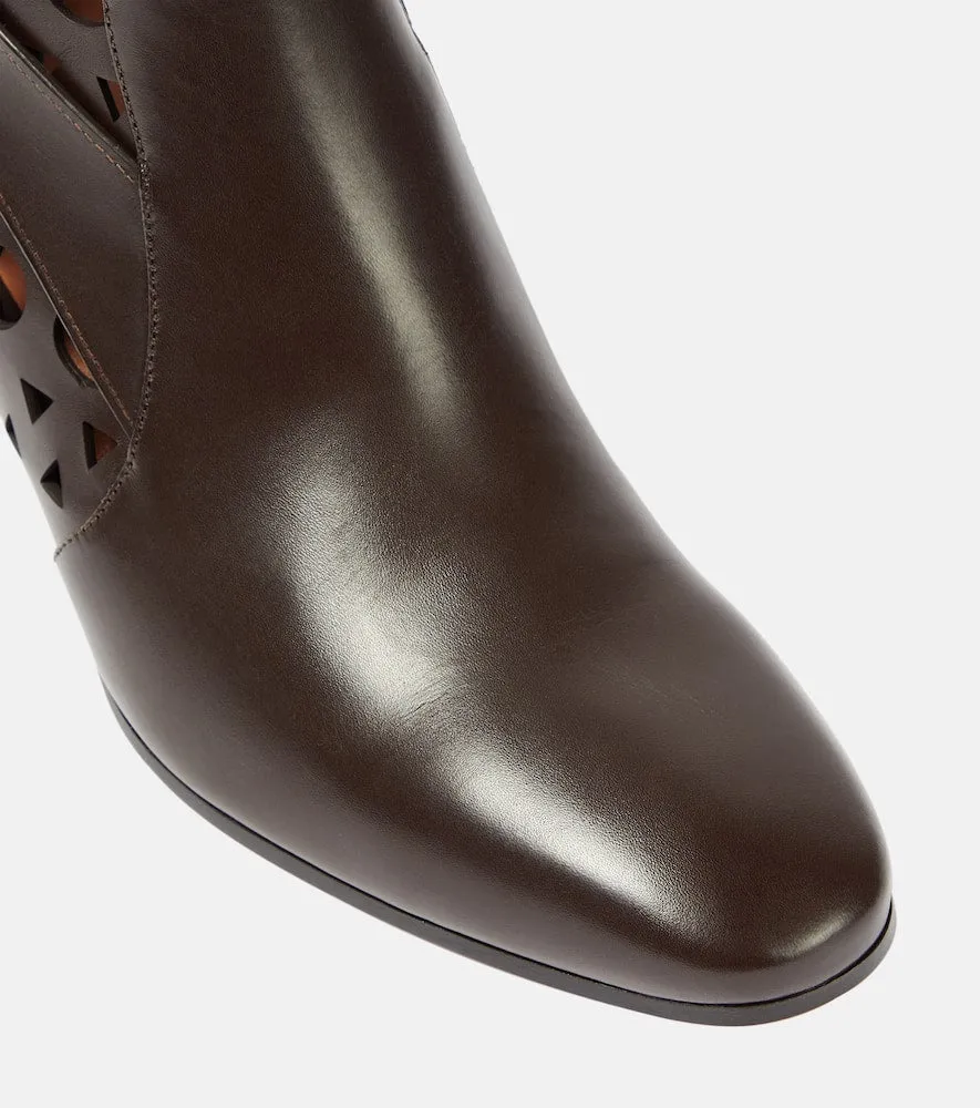 Alaia Ziggy Vienne leather ankle boots
