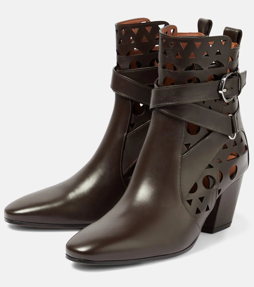 Alaia Ziggy Vienne leather ankle boots