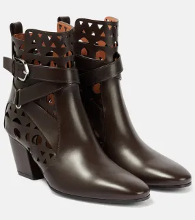 Alaia Ziggy Vienne leather ankle boots