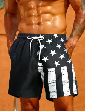 American Flag Swim Trunks