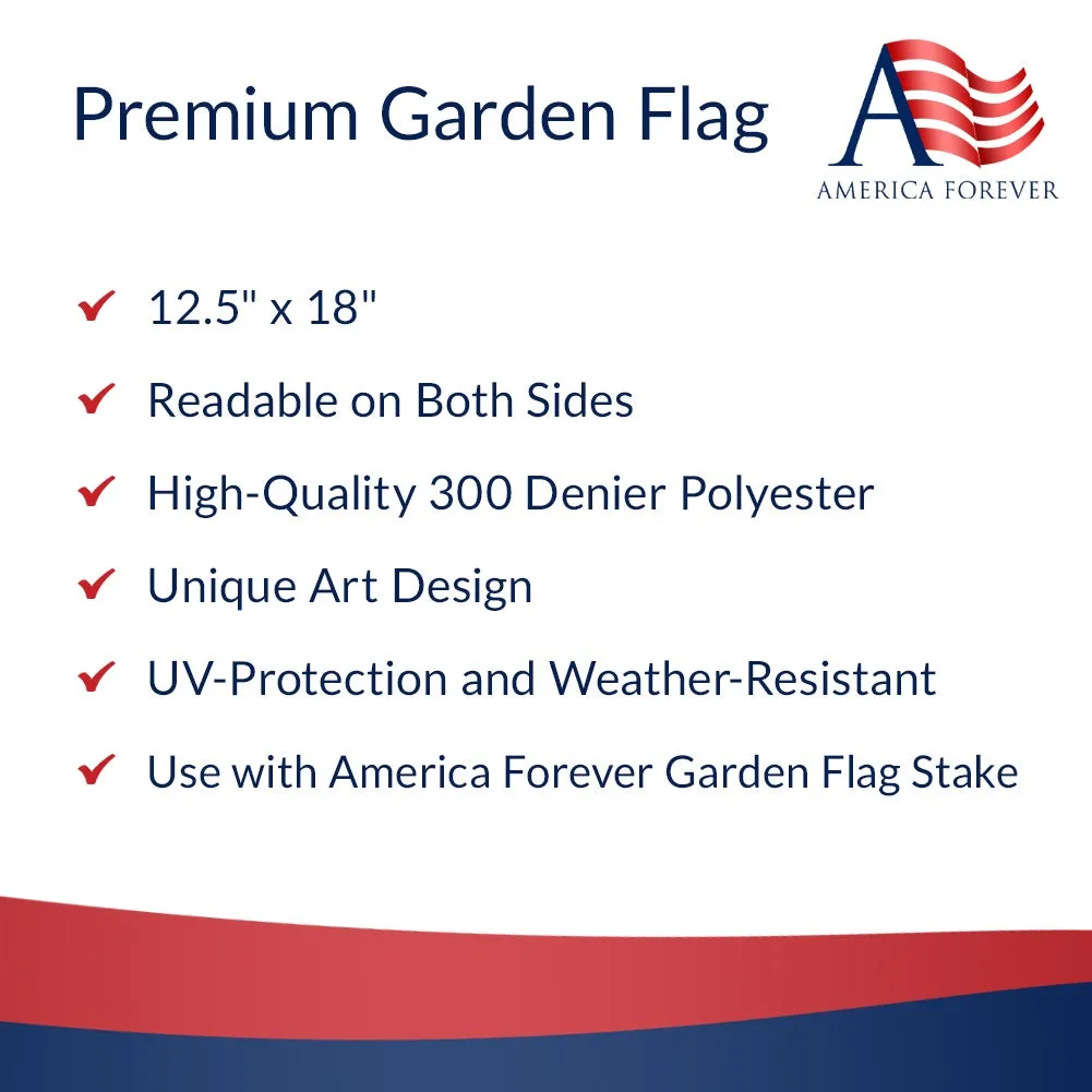 American Summer Flip Flops Double Sided Garden Flag