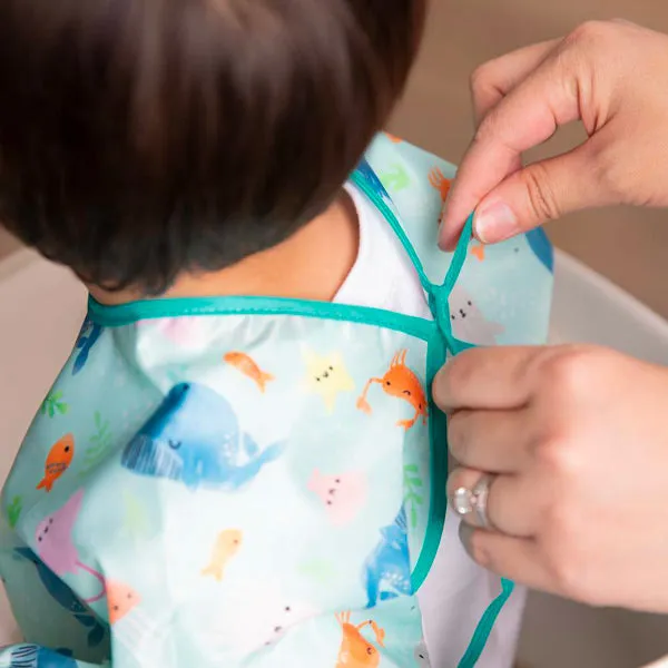 Bumkins Waterproof Sleeved Bib - Ocean Life