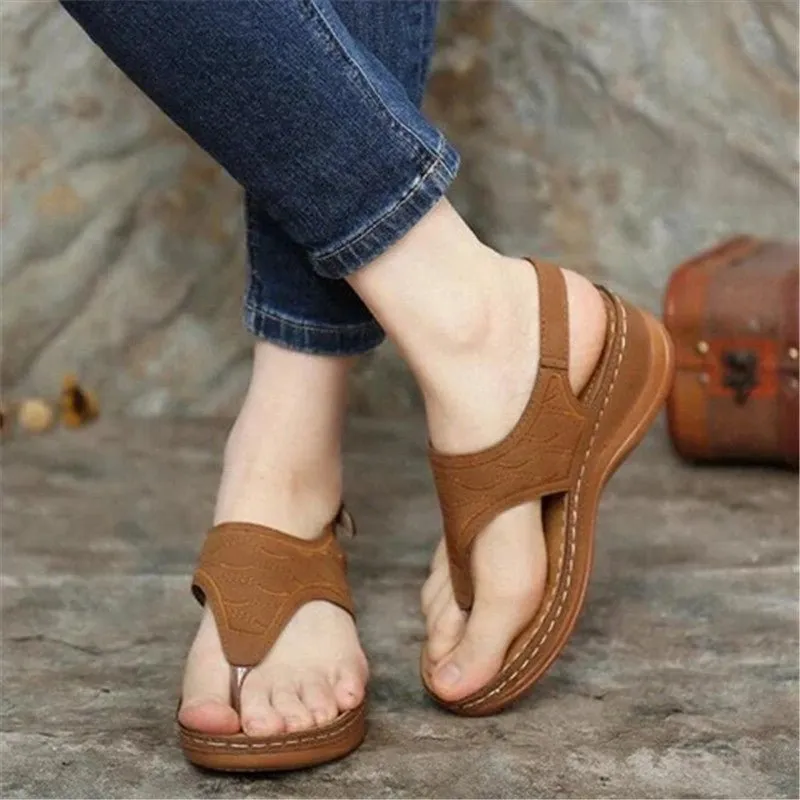 Flip-flops electric embroidery - Sandal Type Flip-Flops