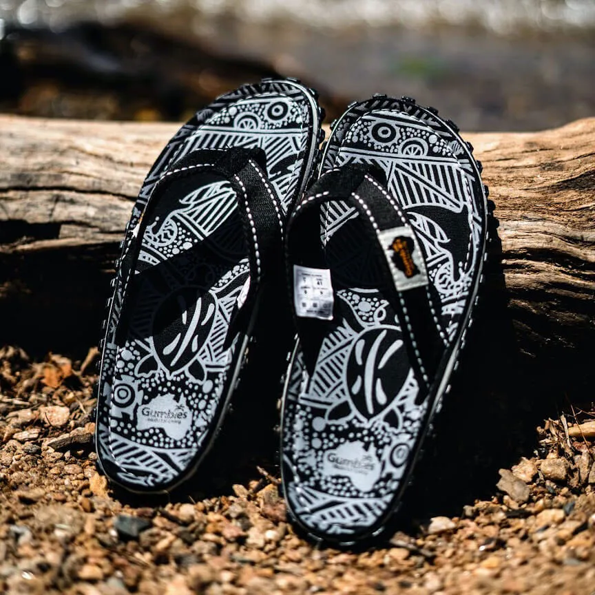 Gumbies Islander Flip-Flops - Black Signature