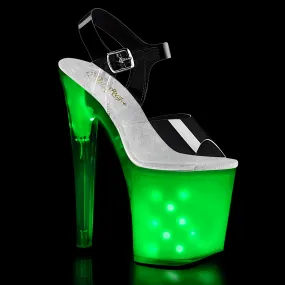 ILLUMINATOR-808 Light Up Platform 8 Inch Exotic Dancer Shoes