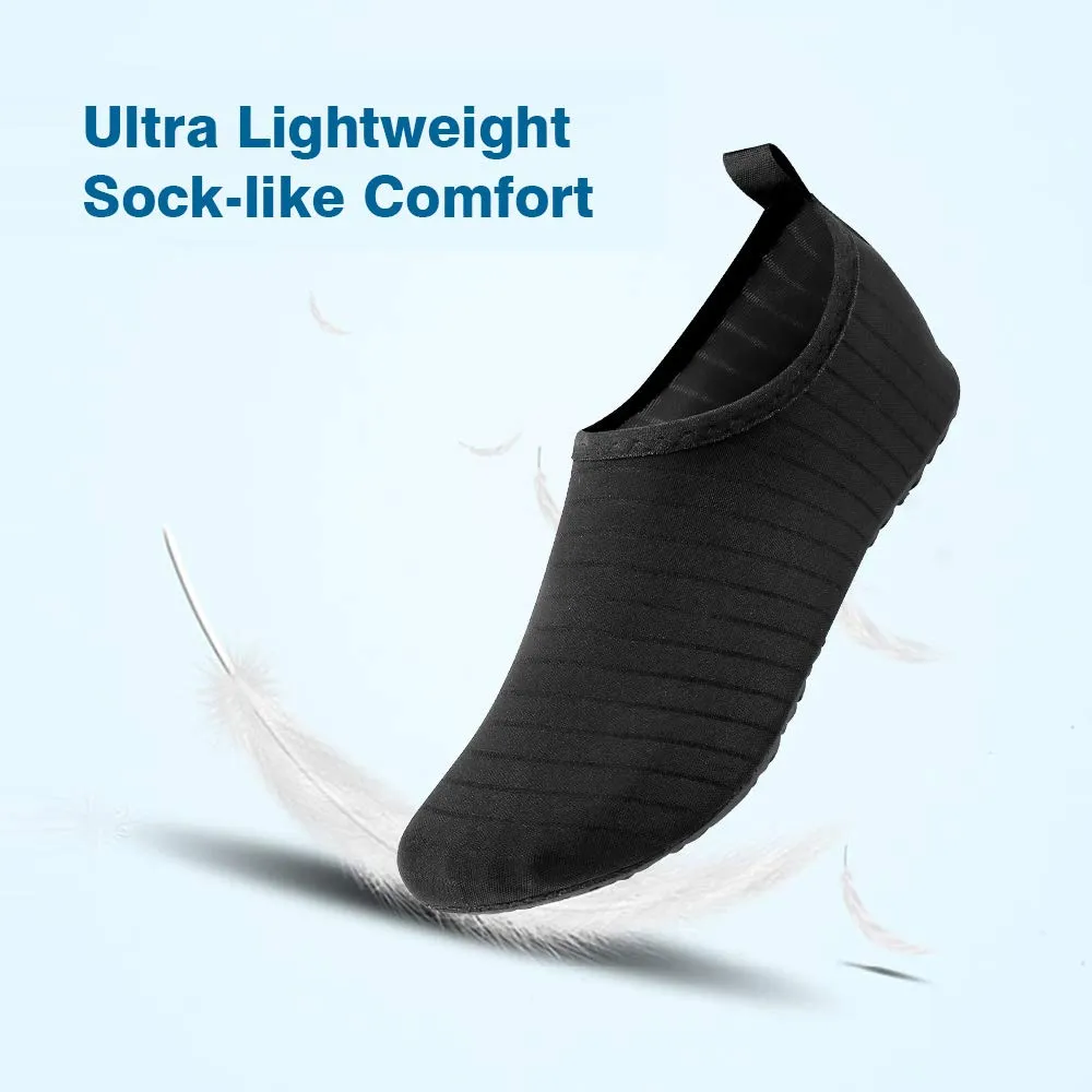 JOTO Water Shoes for Women Men Kids, Barefoot Quick-Dry Aqua Water Socks Slip-on Swim Beach Shoes for Snorkeling Surfing Kayaking Beach Walking Yoga