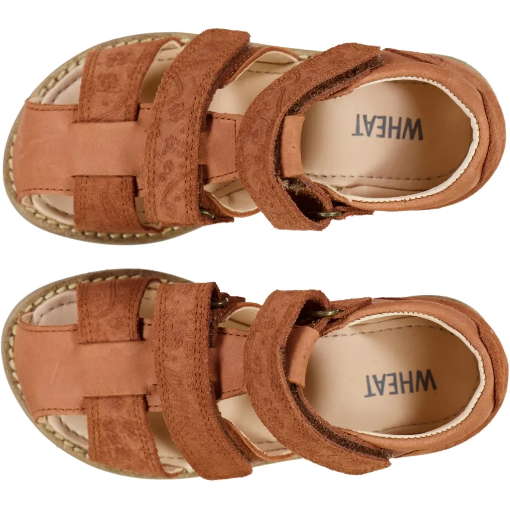 Macey closed toe - amber brown