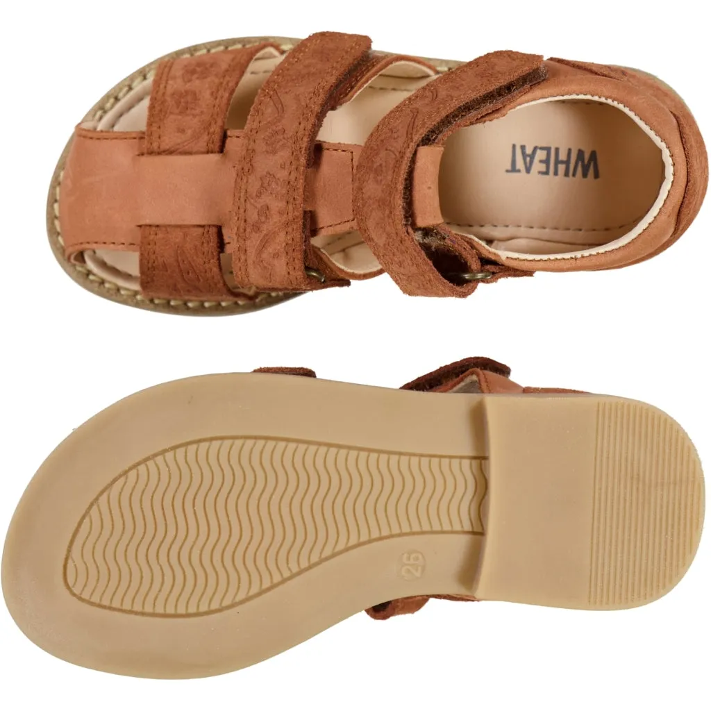 Macey closed toe - amber brown