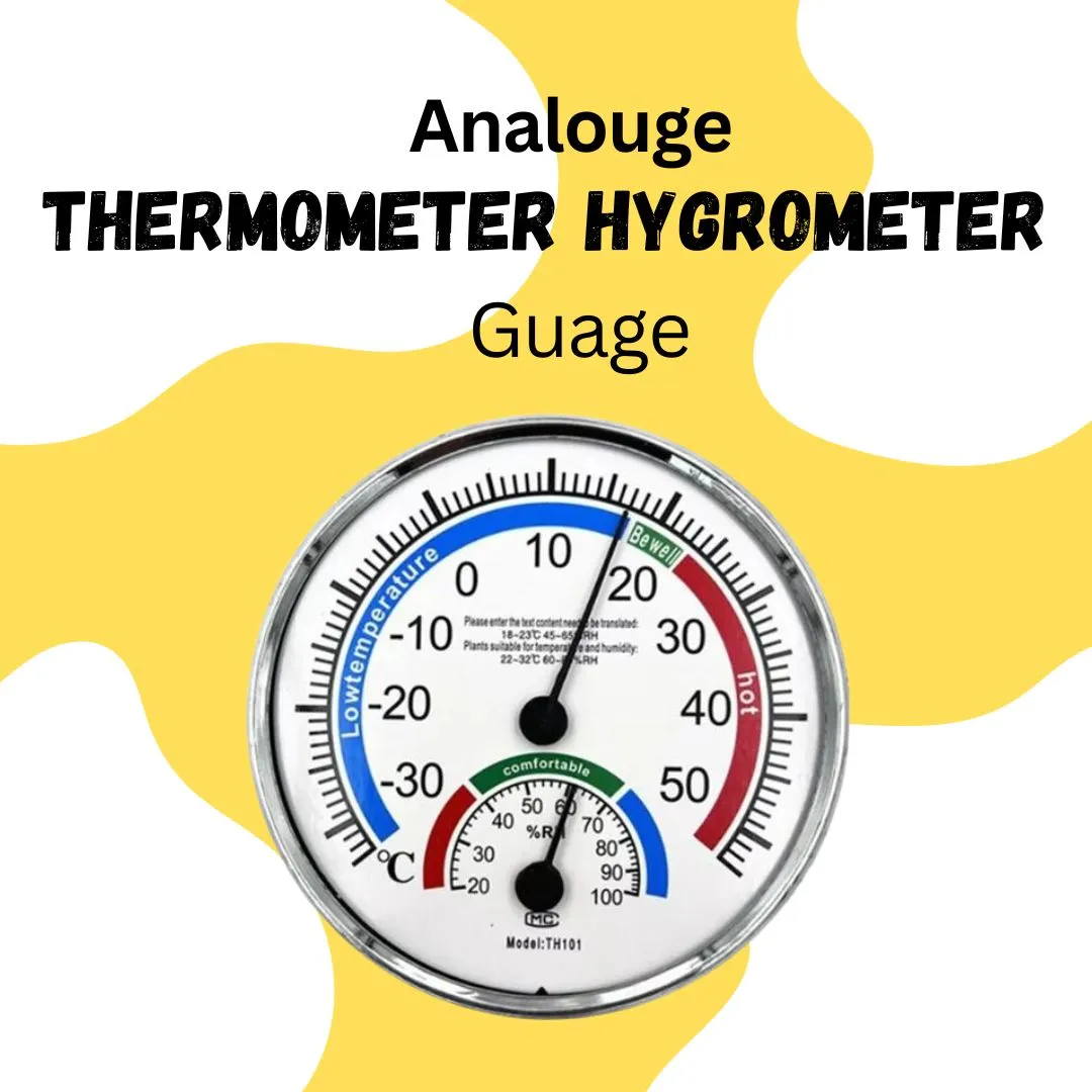 Thermometer Hygrometer Temperature Guage Analouge - Household Indoor Precision Greenhouse Wall Mounted High Precision Thermometer Hygrometer