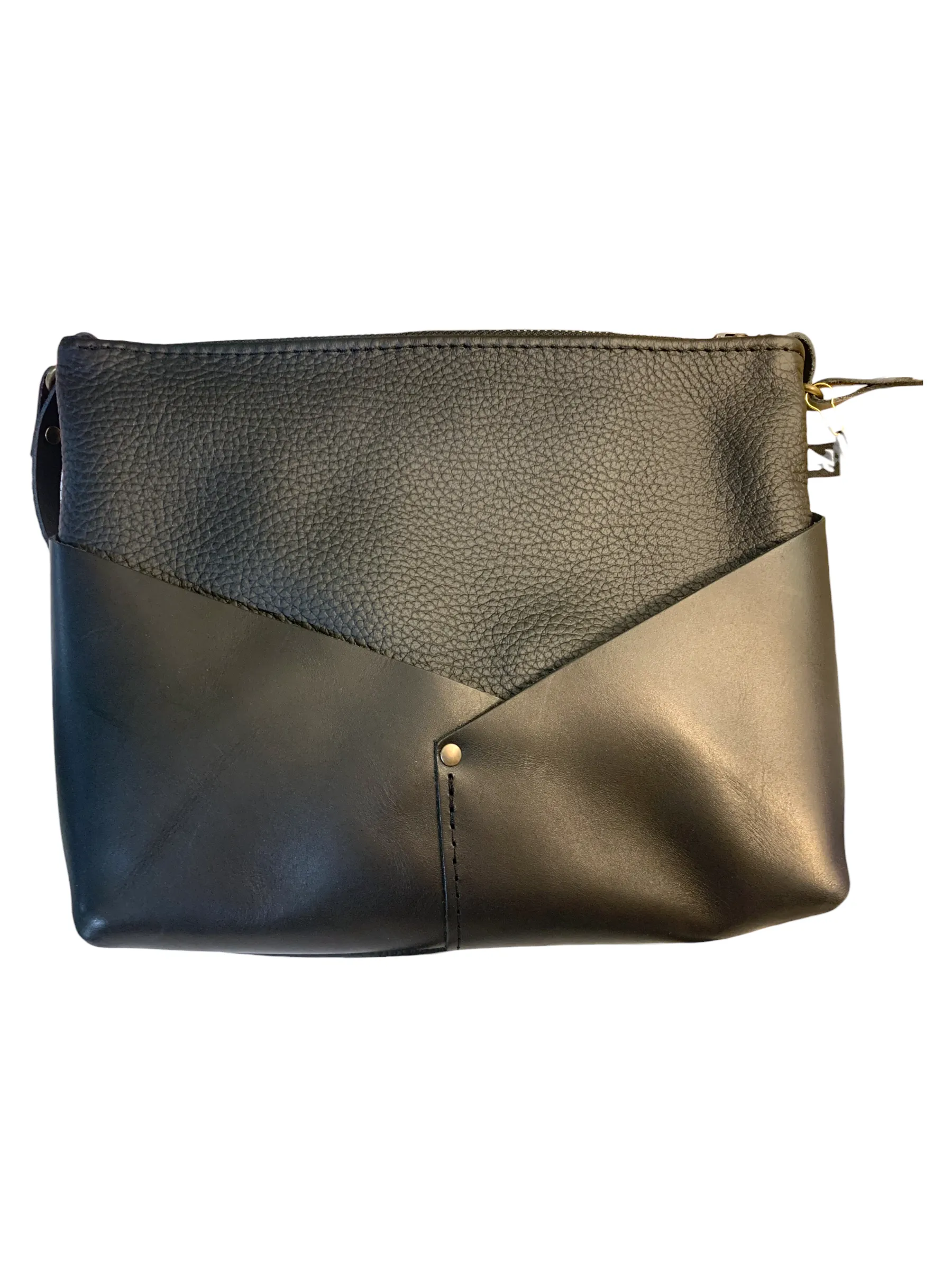 Woodstock Recycled Leather Shoulder Bag